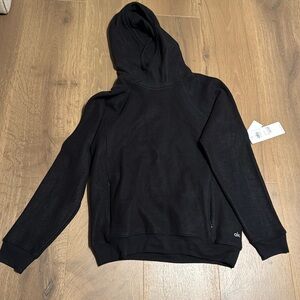 Alo Yogo Triumph Hoodie Mens Reflective Black Logo